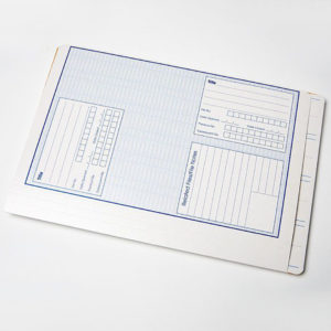 TIMG Formfile-Two File Covers. FF2 File Covers. Box of 250.Optional purchase with FileFast EasyClips. Features: 355gsm, Standard front page, Double glued grabflap, D356mm x H236mm (closed), Expansion of 35mm. The FF2 file cover is slightly smaller than the TIMG Formfile 1 file cover. Designed to be an alternative to TIMG Formfile's FF1 file cover it has a printed guide for the colour coded labels down the grab flap. The 'title' box on the front cover is printed both laterally and vertically to ensure that the file can be usitlised in any manner. The back of the file is printed with a 'Movement Record' to allow the file to be traced around the office and all changed updated. With navy printing and watermark the file is smart and stylish, suitable for a corporate environment. For Sale. Australia-wide delivery.