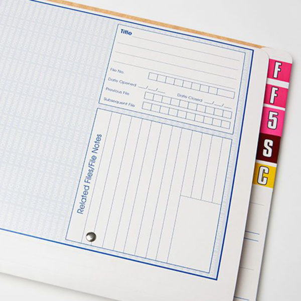 TIMG Formfile-Five File Covers - with fitted SpringClip. FF5SC. FF5SC File Covers. Uses the popular FF5 style file cover. Comes fitted with a sturdy metal spring clip. Box of 50. The FF5 file cover is also available fitted with a sturdy metal spring clip designed for heavy usage, it holds the equivalent of an arch lever folder. 355gsm, Extended front page, Double glued grabflap, Punched glued gusset, D356mm x H256mm, Expansion of 50mm, Fitted with a sturdy metal spring clip. For Sale. Australia-wide delivery.