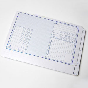 TIMG Formfile-Seven File Covers (FF7 file cover).). Best Price. Australia-wide delivery including Sydney, Melbourne, Brisbane, Canberra, Adelaide, Perth, Hobart and Darwin. The 'Title' box on the front cover is printed both laterally and vertically to ensure that the file can be utilised in any manner. The back of the file is printed with a 'Movement Record' to allow the file to be traced around the office and all changed updated. With navy printing and watermark the file is smart and stylish, suitable for a corporate environment. 355gsm, Extended front page, Double glued grabflap, Punched glued gusset, Dimensions: D356mm x H256mm (closed), Expansion of 35mm, 200 per box.