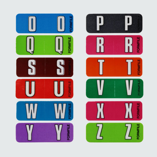 Alpha Labels Mini Size – Letters A to Z. Best Price. Australia-wide delivery including Sydney, Melbourne, Brisbane, Canberra, Adelaide, Perth, Hobart and Darwin. Alphabetical labels, min labels, Colour coded labels, single letter labels, self-adhesive labels, Formfile labels, TIMG labels, Global Filing Solutions labels, alphabetical label sheets, laminated alphabetical labels, L96, GFS96. Dimensions: 11mm high x 32 mm wide. 96 labels per sheet. Purchase individual sheets or in packs of 10. 16 Mini Labels fit on our standard File Cover grab flap for detailed file identification. L96/A, L96/B, L96/C, L96/D, L96/E, L96/F, L96/G, L96/H, L96/I, L96/J, L96/K, L96/L, L96/M, L96/Mc, L96/N, L96/O, L96/P, L96/Q, L96/R, L96/S, L96/T, L96/U, L96/V, L96/W, L96/X, L96/Y, L96/Z.