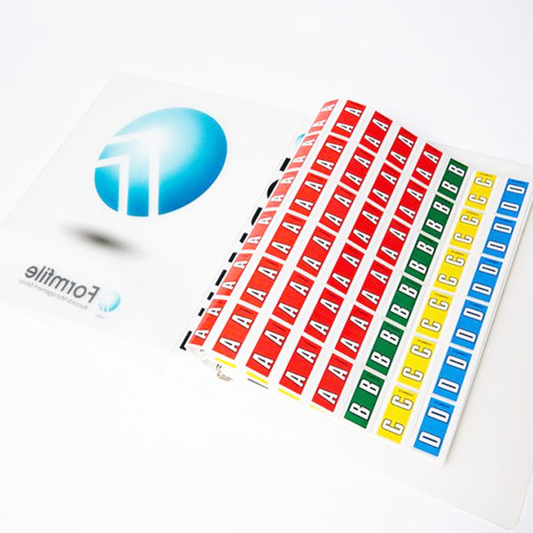Alphabetical Label Sheet Starter Pack with Binder. LSK36A. For Sale. Australia-wide delivery. Alpha Labels. File Cover, Labels, Filing Solutions, Office Labels, Labels, L36, Labels in binder, Label pack, A-Z, Alphabet labels, Ring Binder, Label sheets. This TIMG Alphabetical Label Sheet Starter Kit contains the entire alphabet including 'Mc', it comes in a specifically designed durable TIMG three ring binder. Each label sheet contains 36 alphabetical labels with the dimensions of 25mm high and 41mm wide. 99 sheets - 3,564 individual Alphabetical coloured labels. TIMG three ring binder. The Complete alphabet, A-Z and Mc in a 99-page binder. 3,564 individual labels. Housed in a durable TIMG three ring binder.