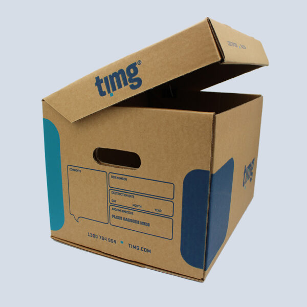 TIMG – Archive Boxes – Lid attached, super strong, document filing, storage and archiving for sale