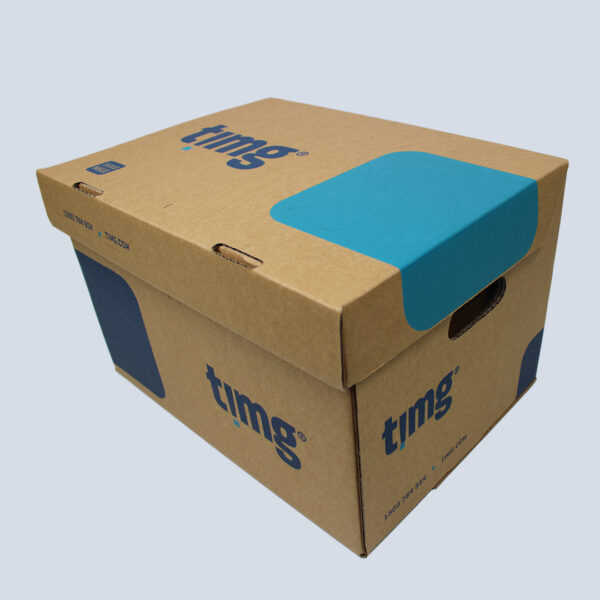 TIMG – Standard Archive Document Carton – Super Strong, Lid attached, Filing and Storage Australia