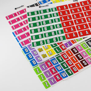 TIMG Alphabetical Label Sheet refill pack. Product code LRF36A. For Sale. Australia-wide delivery. File Cover, Labels, Filing Solutions, Office Labels, Labels, L36, Labels in binder, Label pack, A-Z, Alphabet labels, Ring Binder, Label sheets. Refill Pack. LSP36A. A refill pack for our TIMG Alphabetical Label Sheet Starter Kit. 99 sheets - 3,564 individual Alphabetical coloured labels. All alphabet, A-Z Including Mc. Each label sheet contains 36 alphabetical labels with the dimensions of 25mm high and 41mm wide. The labels are colour coded, self-adhesive labels. Laminated and made with lightfast inks that make our labels look brighter and last longer.