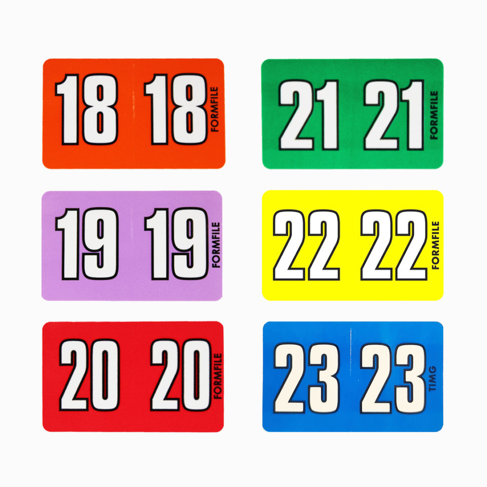 Year Label Standard Size 20182023