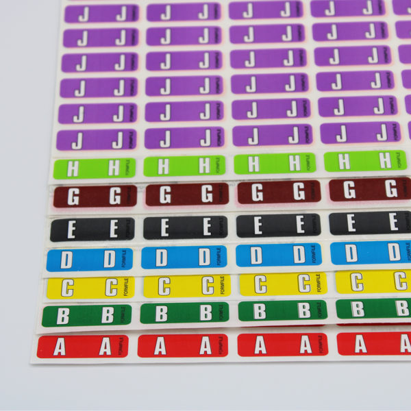 Alpha Labels Mini Size – Letters A to Z. For Sale. Australia-wide delivery. Alphabetical labels, min labels, Colour coded labels, single letter labels, self-adhesive labels, Formfile labels, TIMG labels, Global Filing Solutions labels, alphabetical label sheets, laminated alphabetical labels, L96, GFS96. Dimensions: 11mm high x 32 mm wide. 96 labels per sheet. Purchase individual sheets or in packs of 10. 16 Mini Labels fit on our standard File Cover grab flap for detailed file identification. L96/A, L96/B, L96/C, L96/D, L96/E, L96/F, L96/G, L96/H, L96/I, L96/J, L96/K, L96/L, L96/M, L96/Mc, L96/N, L96/O, L96/P, L96/Q, L96/R, L96/S, L96/T, L96/U, L96/V, L96/W, L96/X, L96/Y, L96/Z.