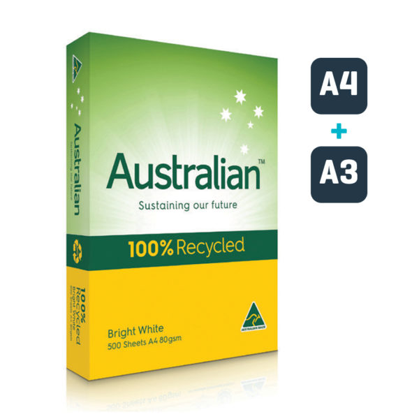 Australian™ A4/A3 Copy Paper 100% recycled