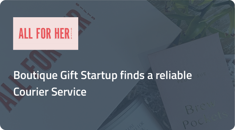 TIMG Customer Success Stories for All for Her Gifts. Confidential Courier solution.