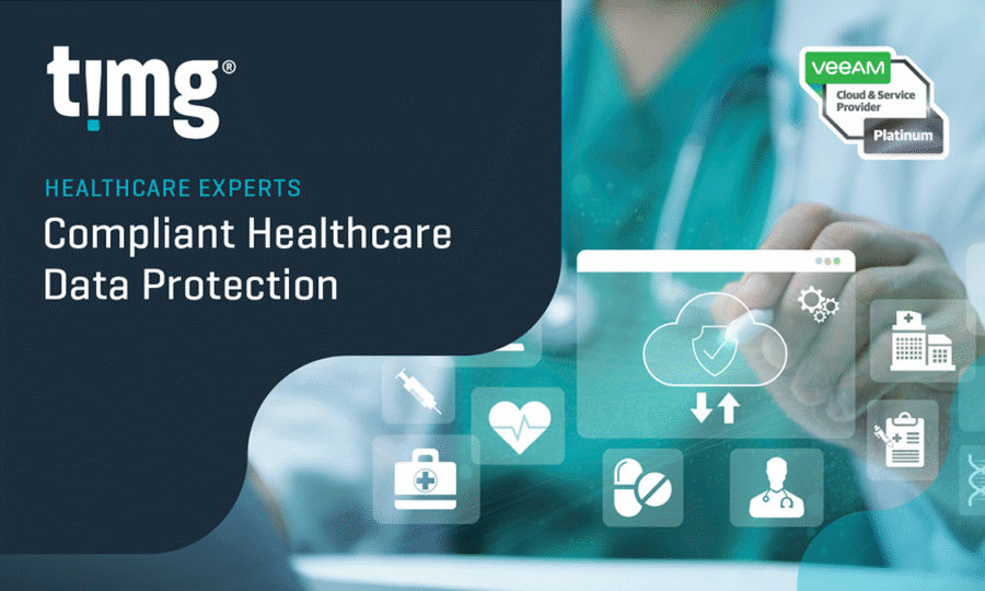Healthcare data protection across physical records, digital systems, and cloud platforms powered by Veeam delivered by TIMG